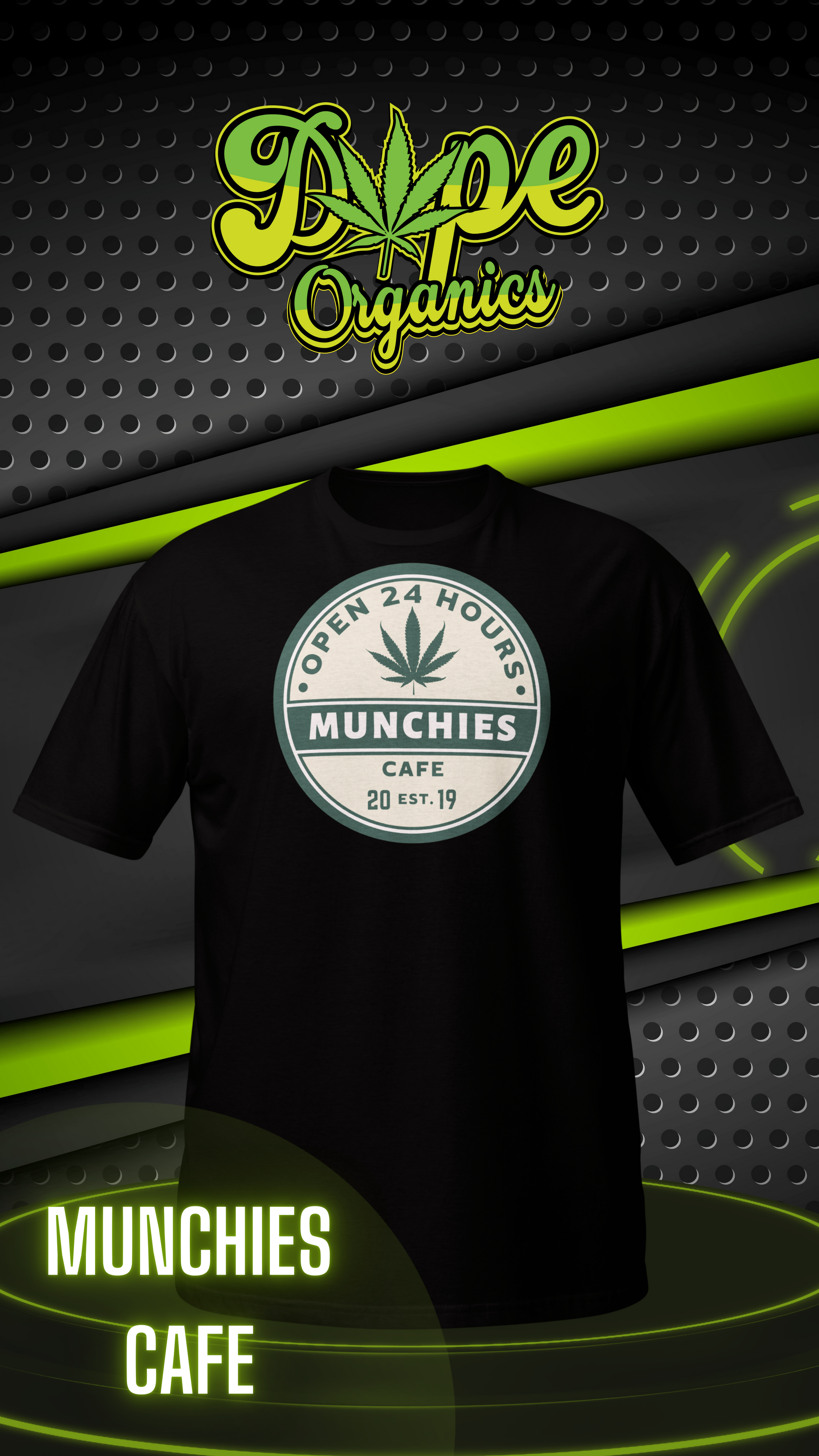 Munchies Cafe-Marijuana Inspired Unisex T-Shirt