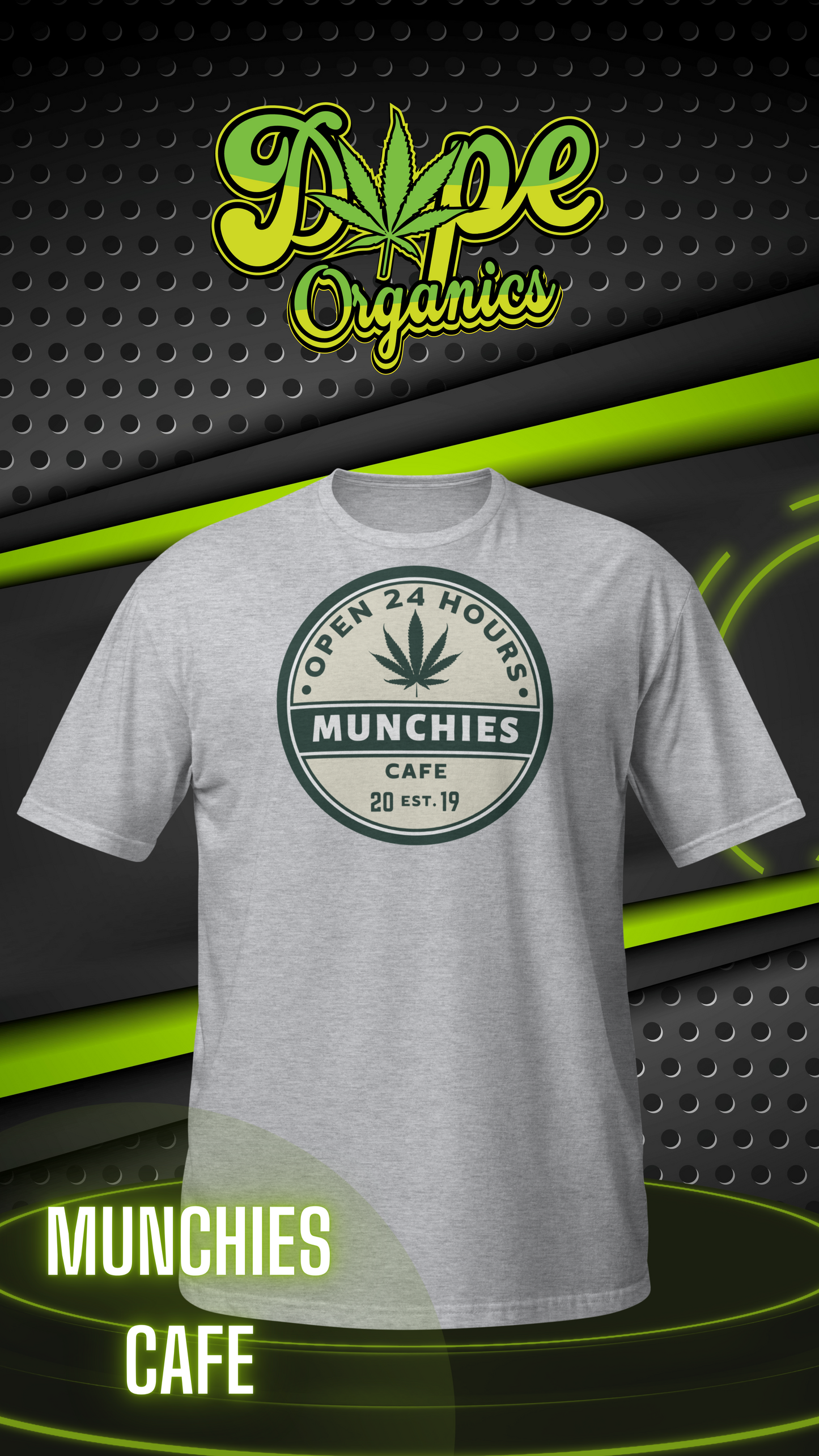 Munchies Cafe-Marijuana Inspired Unisex T-Shirt